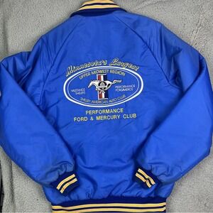 Vintage Performance Ford & Mercury Club Jacket Mustang Shelby Minnesota USA Sz M